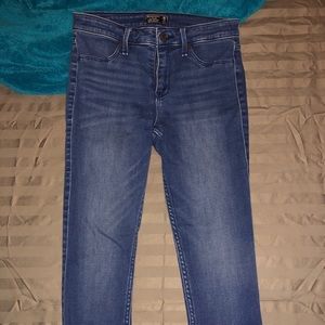 Low rise jean leggings